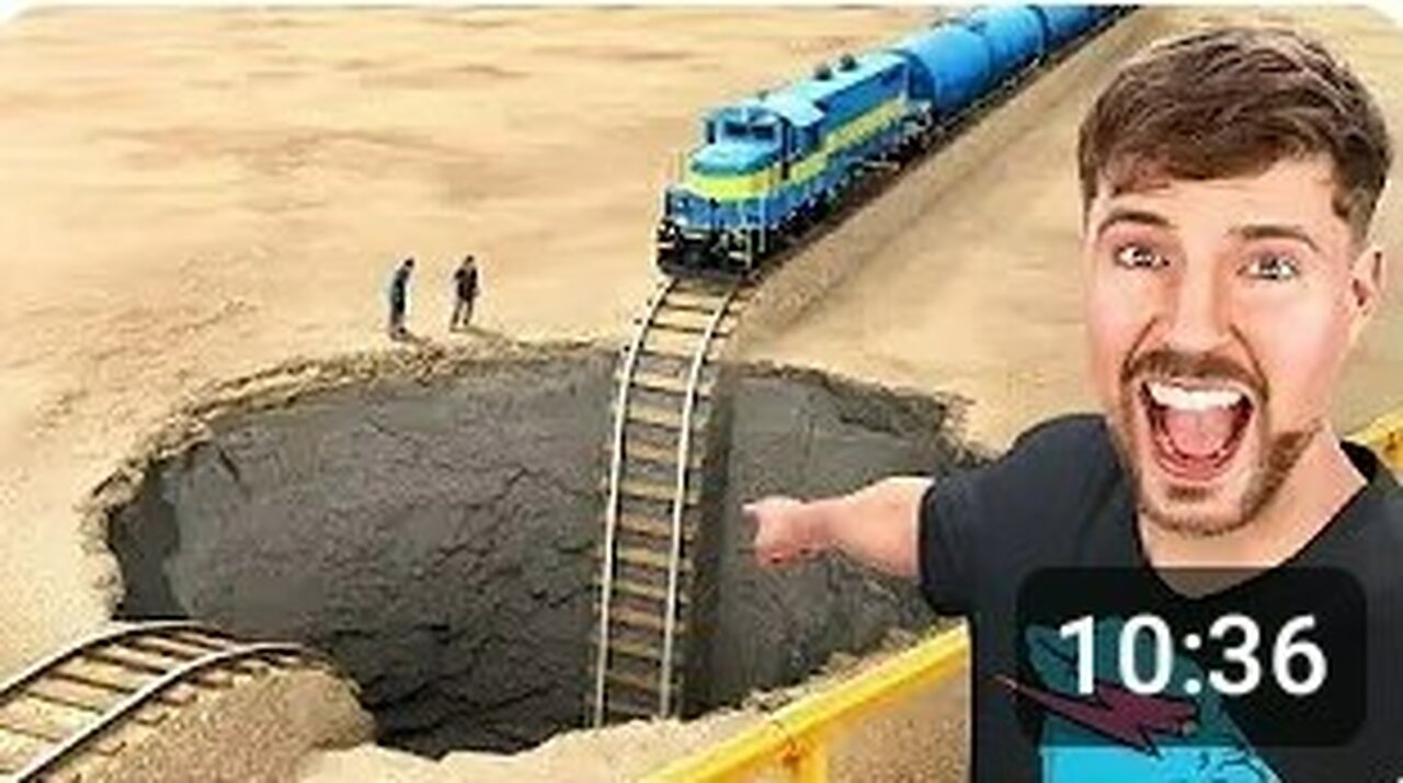 Train Vs Giant Pit