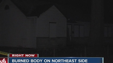 Body found badly burned on city's northeast side