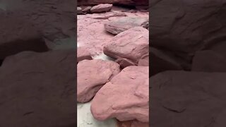 High iron content in these rocks