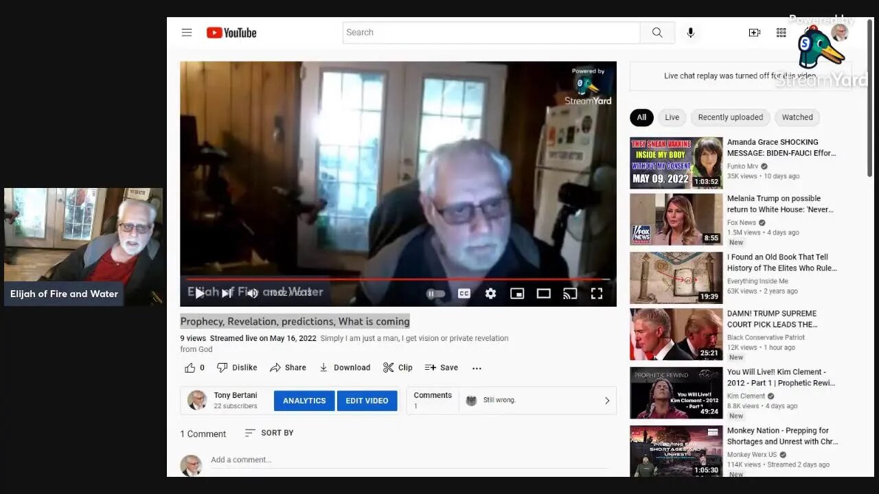 Clarification of previous video ,Prophecy, Revelation, , for entertainment only
