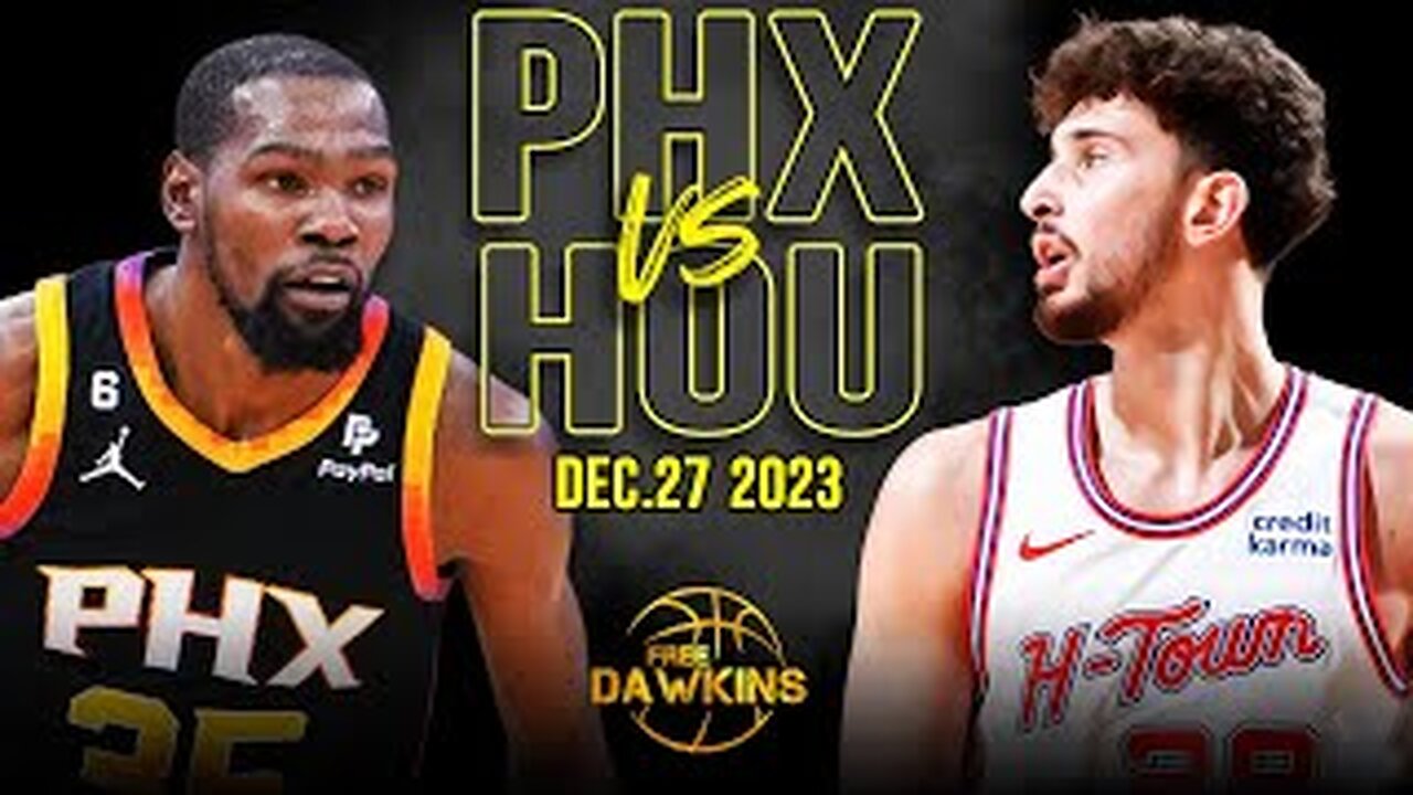 Phoenix Suns vs Houston Rockets Full Game Highlights | December 27, 2023 | FreeDawkins