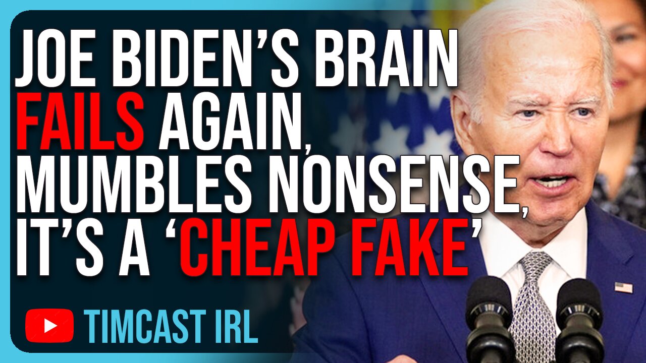 Joe Biden’s Brain FAILS Again, Mumbles NONSENSE, It’s A CHEAP FAKE