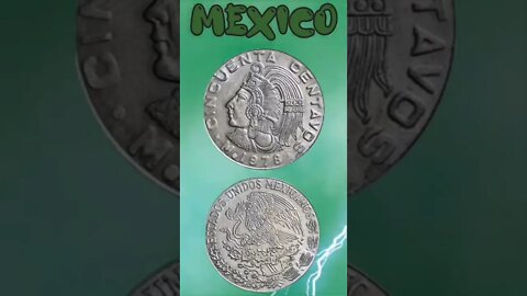 Mexico 50 Centavos 1978.#shorts #education #coinnotesz