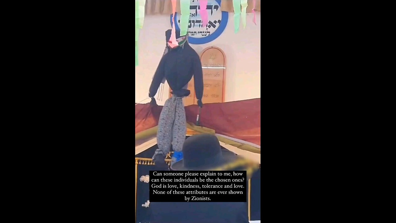 israeli racist hanging of Palestinian at synagogue