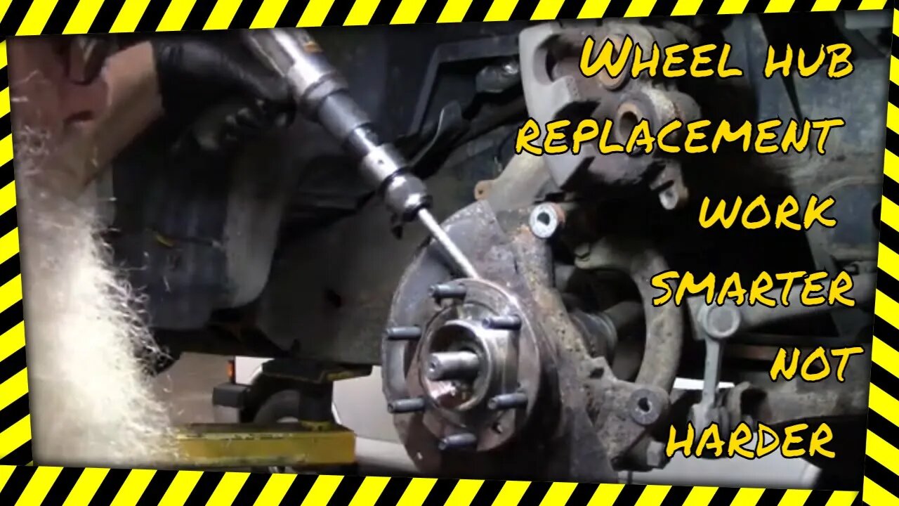 2007 Chevy Trail Blazer front hub replacement the easy way.