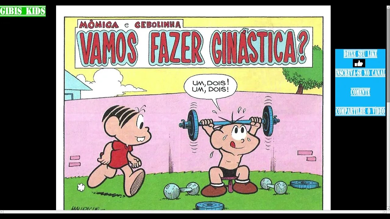 Mônica E Cebolinha Vamos Fazer Ginástica?