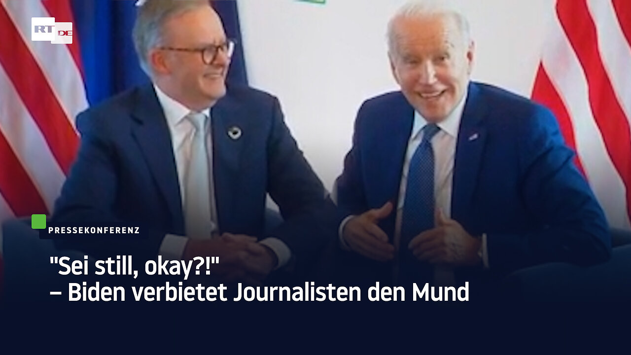 "Sei still, okay?!" – Biden verbietet Journalisten den Mund