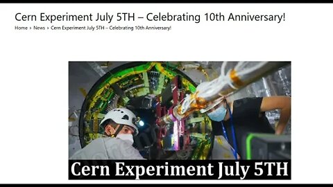 What is happening at CERN?