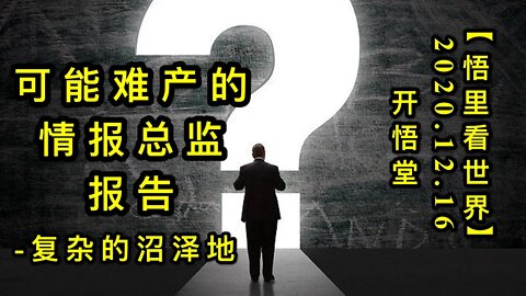 可能难产的情报总监报告-复杂的沼泽地【悟里看世界】KWT532 201216-08 knncdqbzjbg