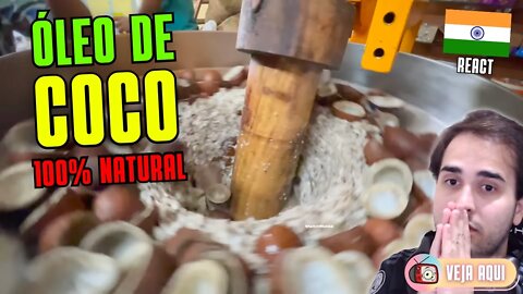 ÓLEO DE COCO INDIANO 100% NATURAL! Reagindo a vídeos indianos | Veja Aqui Reacts