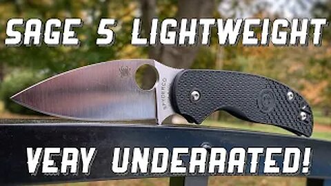 Spyderco Sage 5 Lightweight Full Review