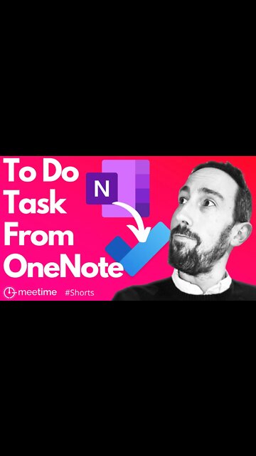 Using Microsoft To Do And OneNote Together #Short