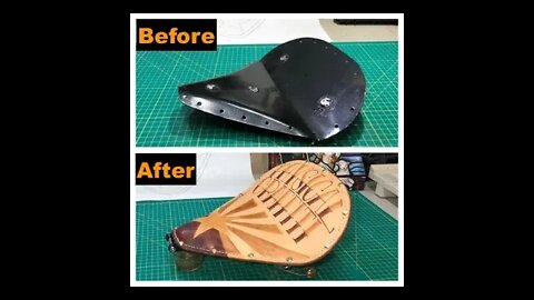 Custom Leather Saddle (Chopper Build Part 25)