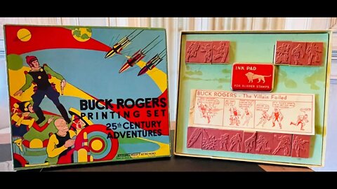 Buck Rogers Printing Set allowed you to create comic strips without being an artist!