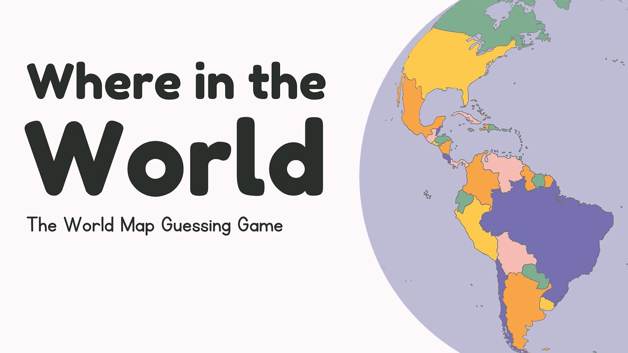 Where In The World The World map guessing game