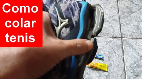 Como colar a borracha do tenis com cola de PVC e TekBond