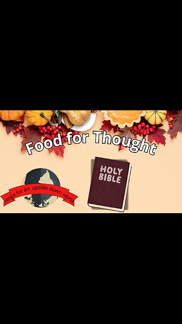 Food for Thought Part 6 By One Man’s Sin