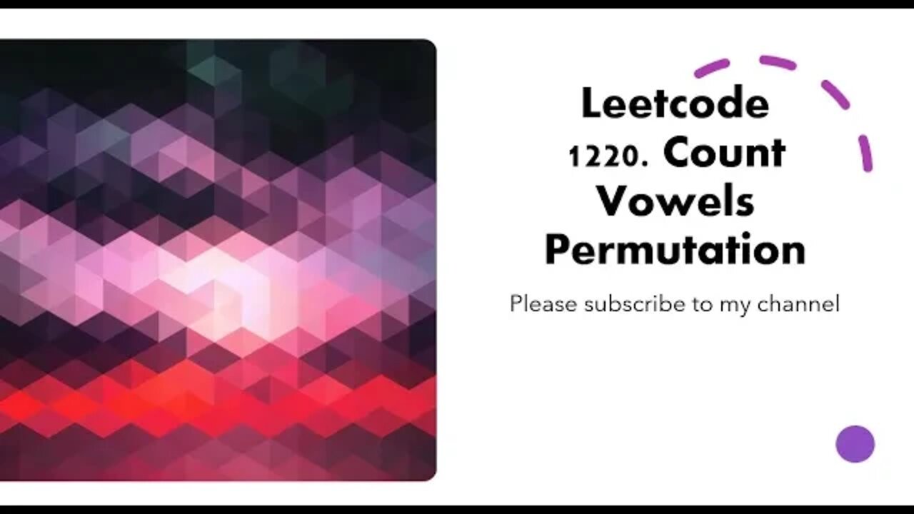 Leetcode 1220 Count Vowels Permutation