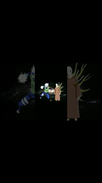 KAKASHI LAWAN OBITO.#shorts