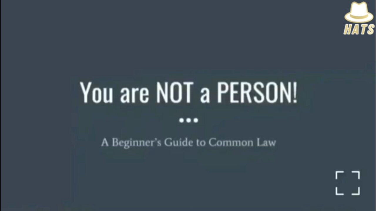 You are NOT a PERSON