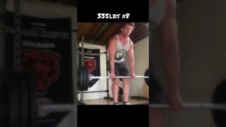 335 x8 deadlift #shorts