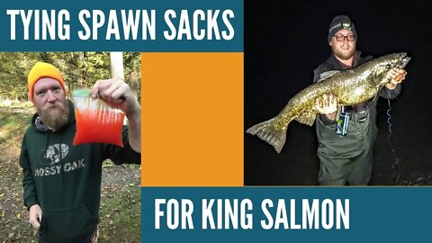 Tying Spawn Sacs for Beginners // Tying Spawn Sacs for Kings // Salmon Fishing Tips