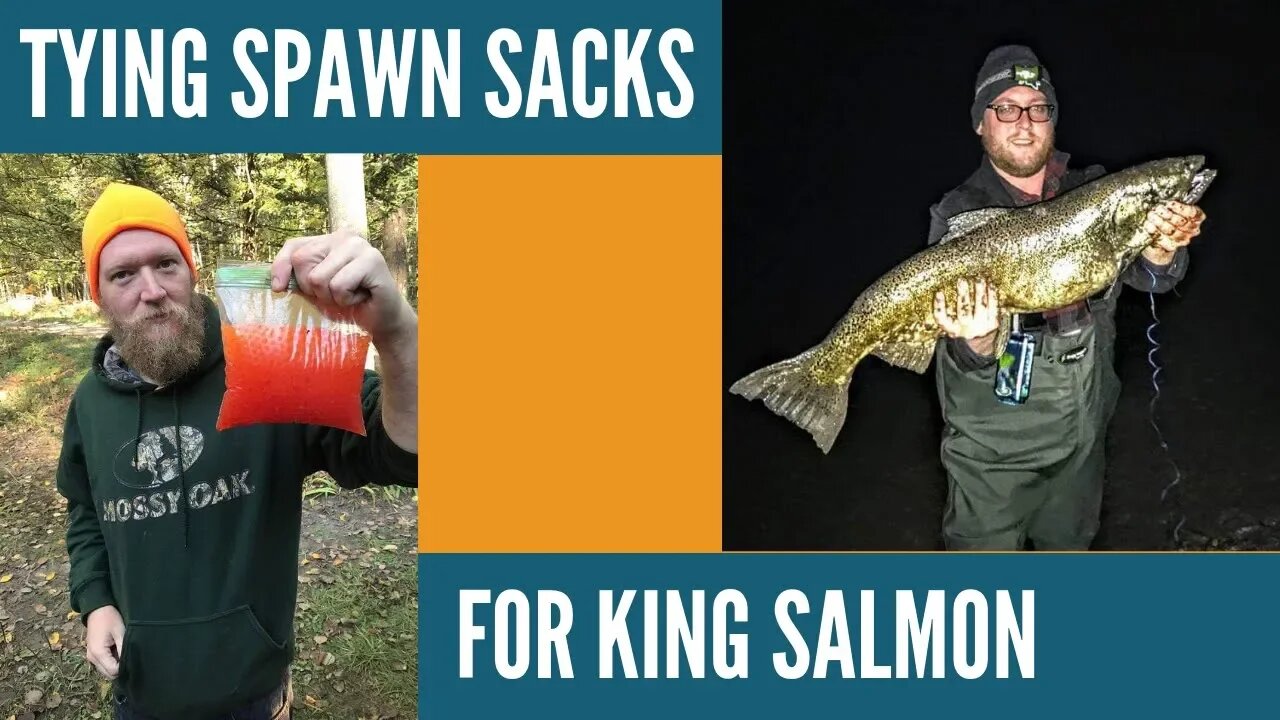 Tying Spawn Sacs for Beginners // Tying Spawn Sacs for Kings // Salmon Fishing Tips