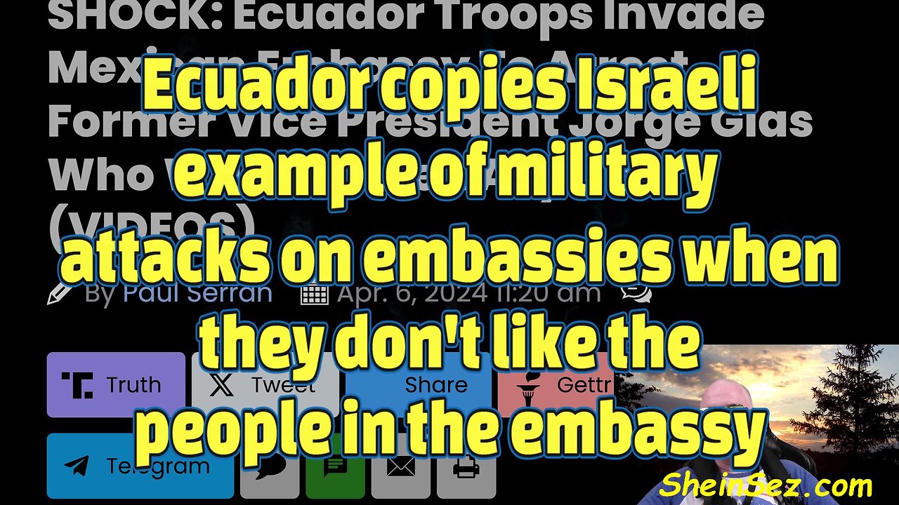 Ecuador copies Israeli policy of attacking embassies-495