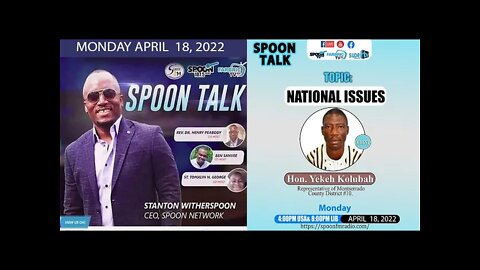 Representative Yekeh Kolubah speaks to the media