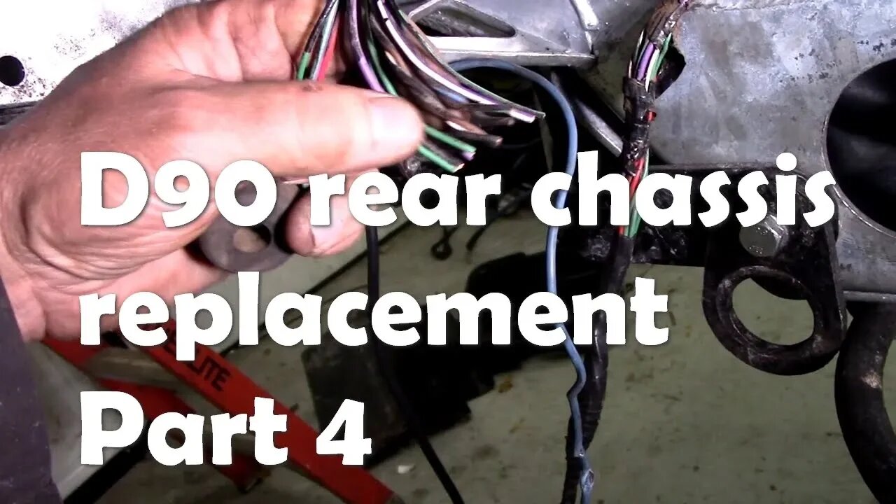 D90 rear chassis replacement. Part four suspension and wiring notes