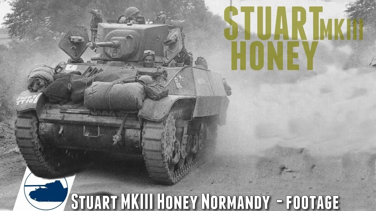 Rare WW2 Stuart M3A3 Honey Normandy footage.