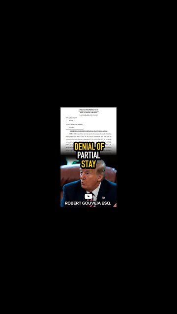 Trump Judge DENIES the Government's Request for a Stay #shorts