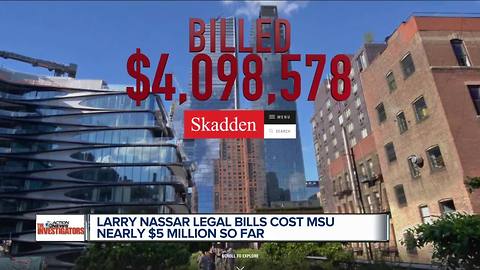 Larry Nassar legal bills cost MSU nearly $5 million so far