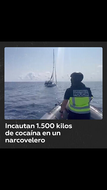 Autoridades españolas hunden un narcovelero tras incautar 1.500 kilos de cocaína