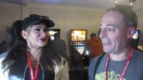 Reby Hardy and Brian the owner and designer of Ferris Bueller Day Off Pintastic NE Day 2