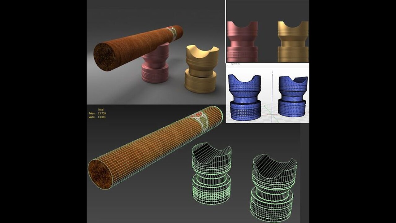 Cigar Holder 3d Model