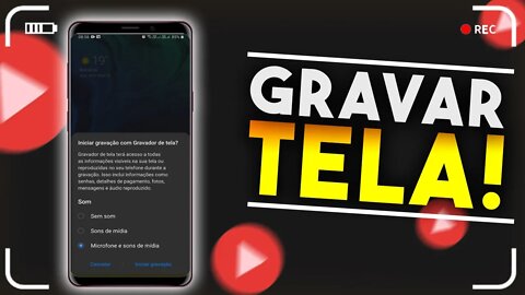 Como GRAVAR a TELA DO ANDROID (SEM APLICATIVOS)