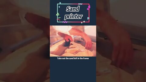 Amazing technology First i have ever seen Sand printer can you beleive that