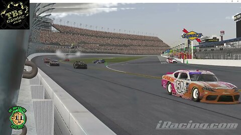 Crash at finish line. Didn't gain any positions , finished 5th #simracing #iracing #nascar #crashes