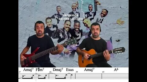 Timidez Negritude jr Aprenda tocar com partitura pagode violão baixo.
