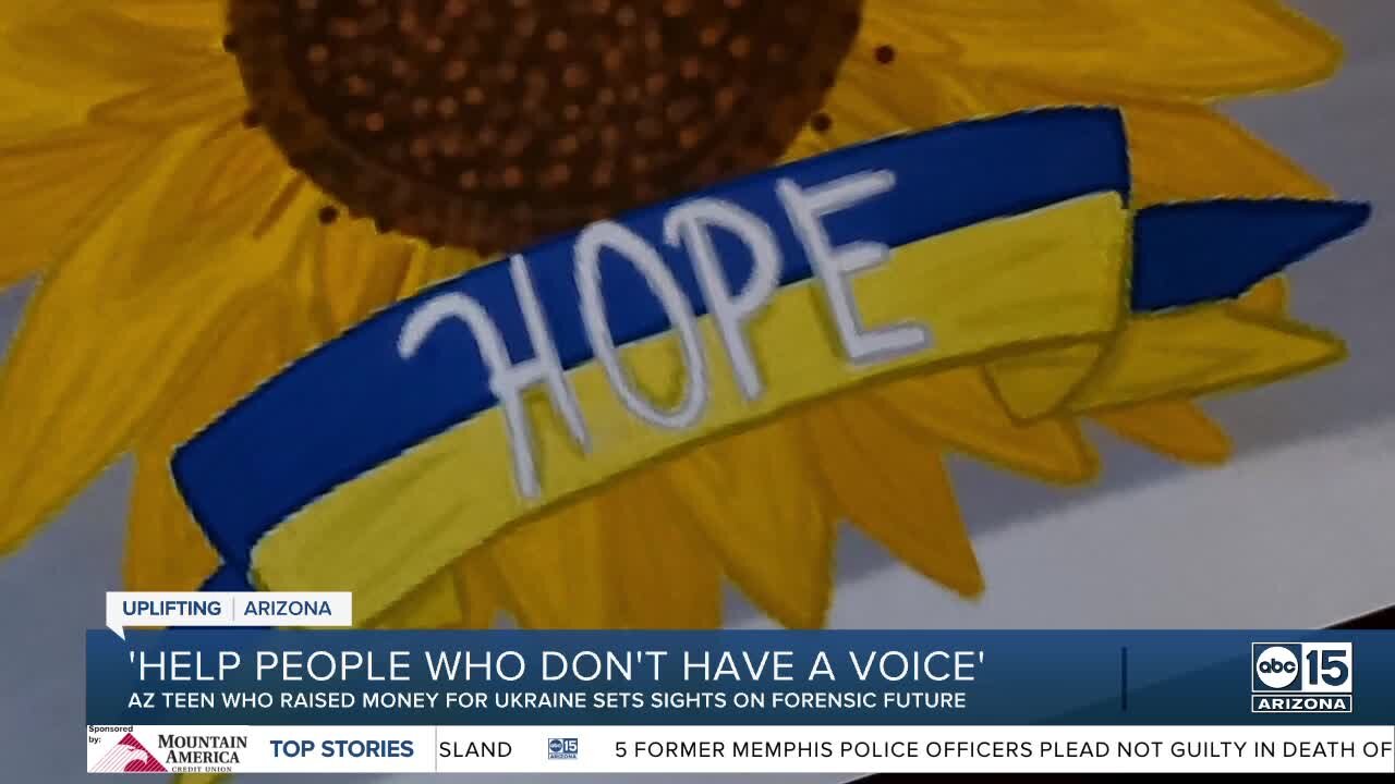 ABC15 catches up with Surprise teen who used artwork to encourage donations for Ukrainian children