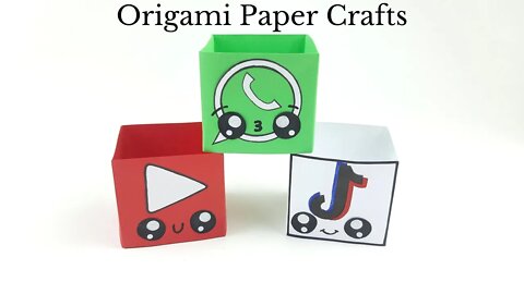 Origami Box WhatsApp, TikTok, and YouTube - DIY Easy Paper Crafts