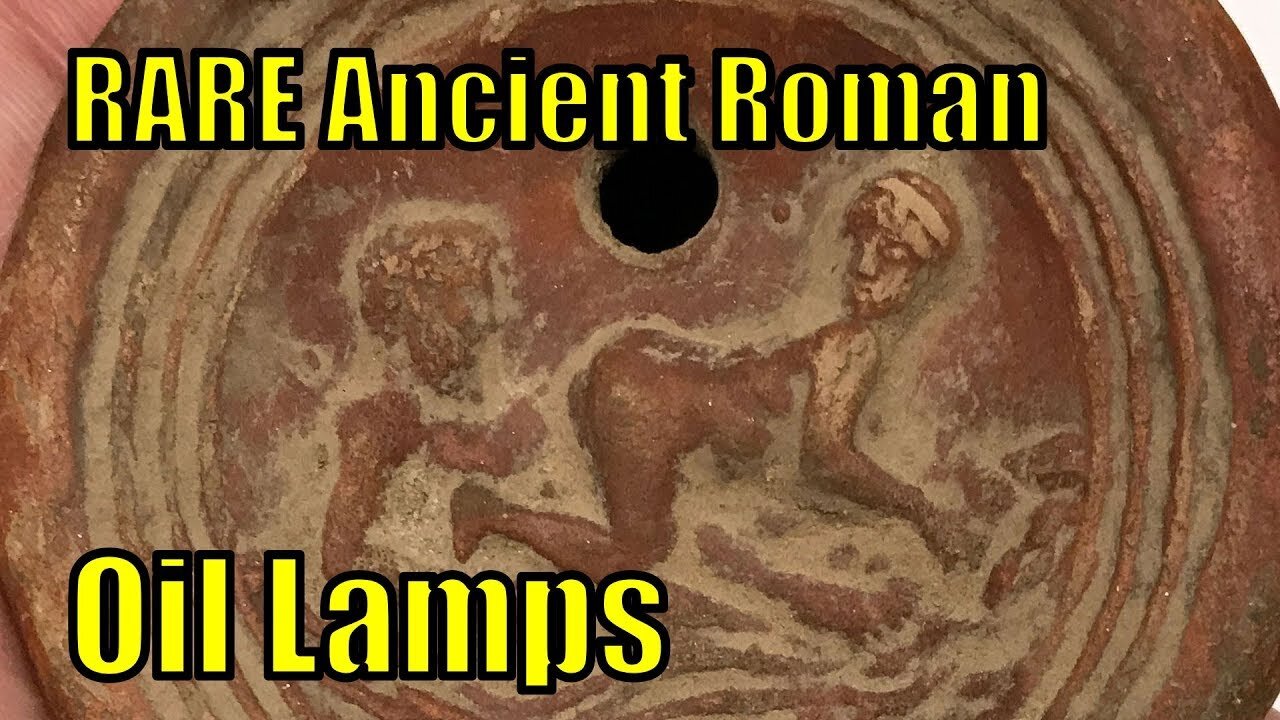 1st 2ndCenAD Ancient Roman MAN and WOMAN Embrace Terracotta Oil Lamps Artifact #trustedcoins