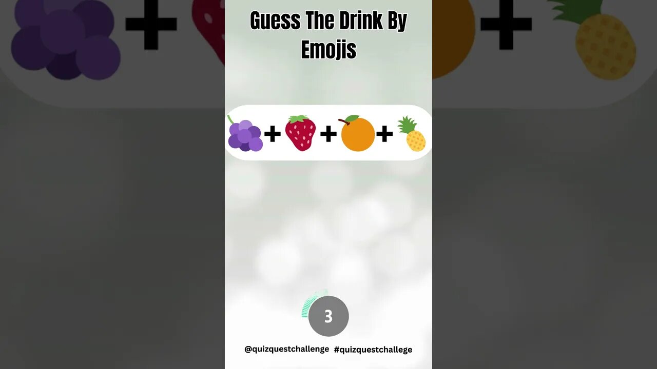 Guess the Drink by Emojis #shorts