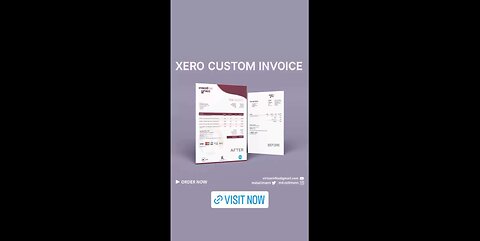 Xero template | Xero invoice template | Xero custom docx