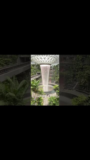 Man made nature in Singapore’s newest airport (JEWEL). #shorts