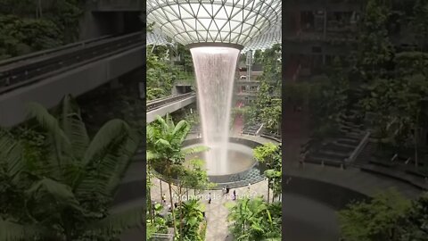 Man made nature in Singapore’s newest airport (JEWEL). #shorts