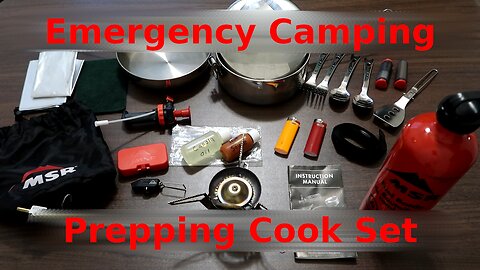 Emergency Camping & Prepping Cook Set - MSR WhisperLite Universal - Multi Fuel - Compact & Portable