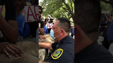 Art Acevedo ( HPD chief of police ) at George Floyd protest / 5-29-20 Houston Tx