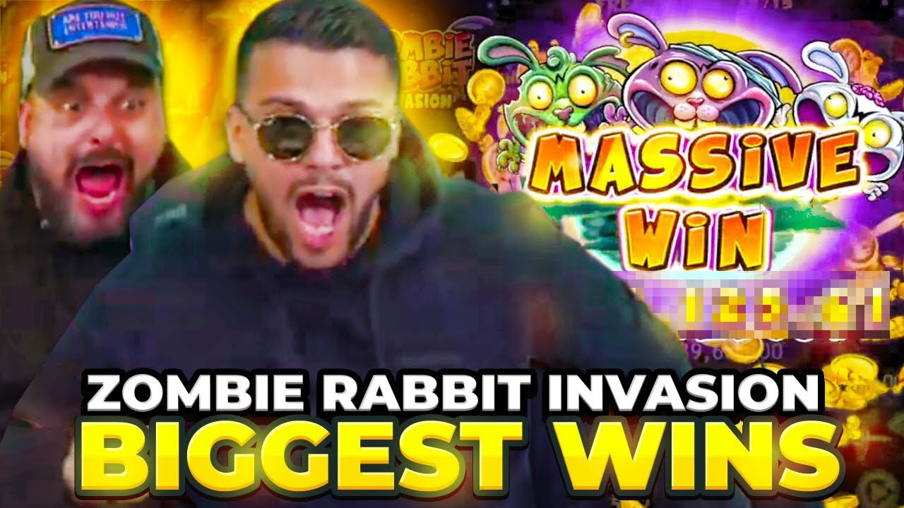 OUR BIGGEST WINS EVER ON ZOMBIE RABBIT INVASION! 🎰 💰